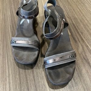 Anne Klein Sport Metallic Wedge Sandal